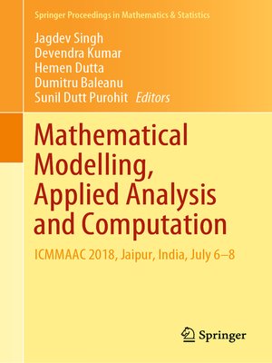 cover image of Mathematical Modelling, Applied Analysis and Computation